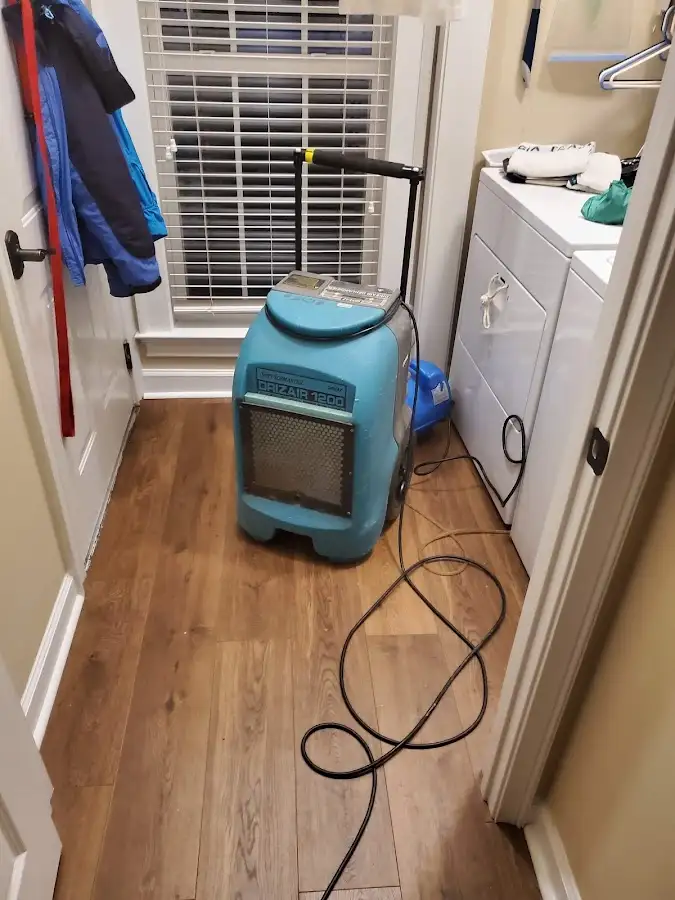 Commercial dehumidifier deployed for Flood Damage Cleanup in Ridgecrest